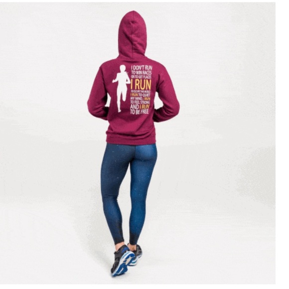 Outrun the Dark top burgundy 
Size: large Women Tops Sweatshirts & Hoodies - Picture 5 of 12